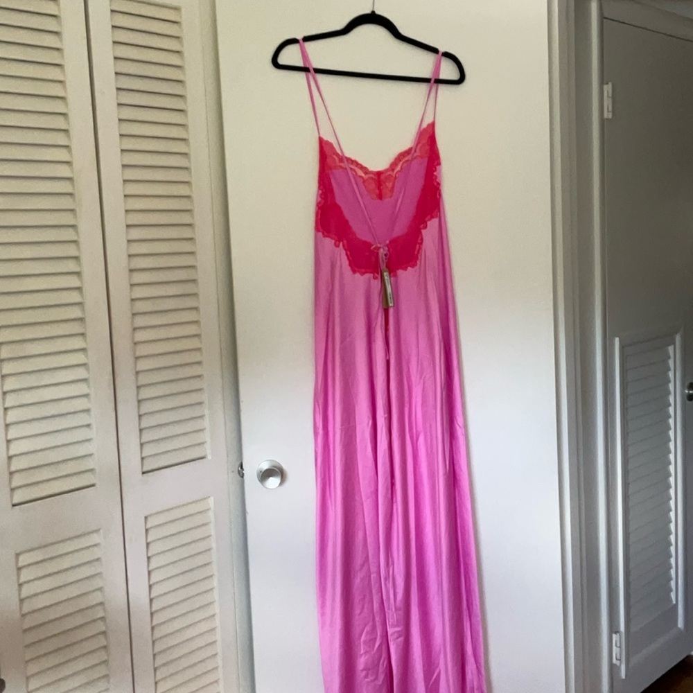 Skims stretch satin lace long dress & sports skims zipper swim skirt - Picture 2 of 12